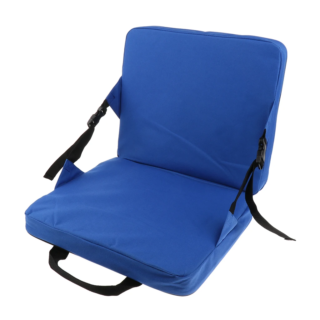 Non-Slip Foldable Outdoor Camping Mat Seat Cushion Portable Waterproof Chair Picnic Stadium Soft Seat Padding Blue