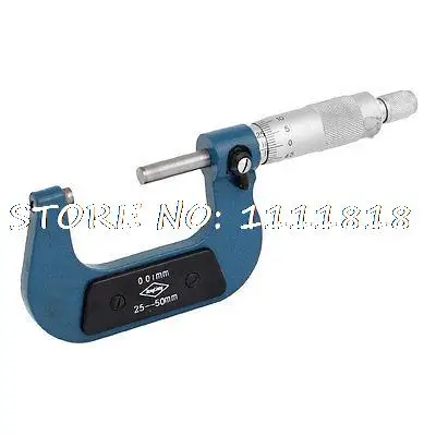 

Nonslip Grip Metric 25-50mm 0.01mm Graduation Outside Micrometer Caliper Kit