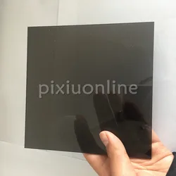 J590b Transparent Acrylic Board Black Super Clear High Quality 15*15cm Square Plastic Sheets Sale at a Loss USA Canada