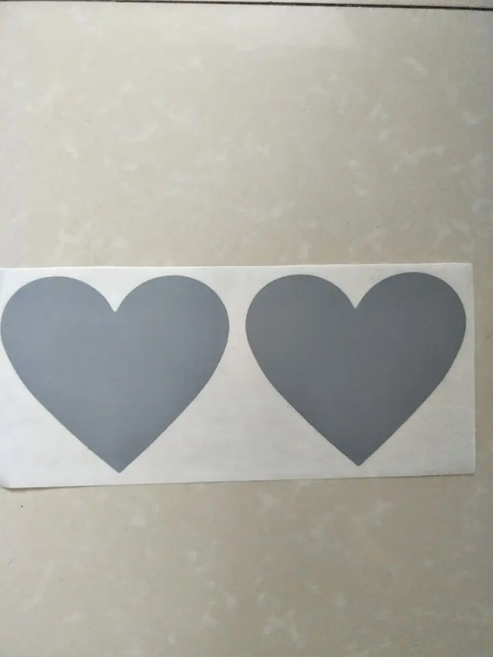 100pcs Scratch Off Stickers 70x80mm Love Heart Shape Rose Gold Color Blank For Secret Code Cover Home Game Wedding Message