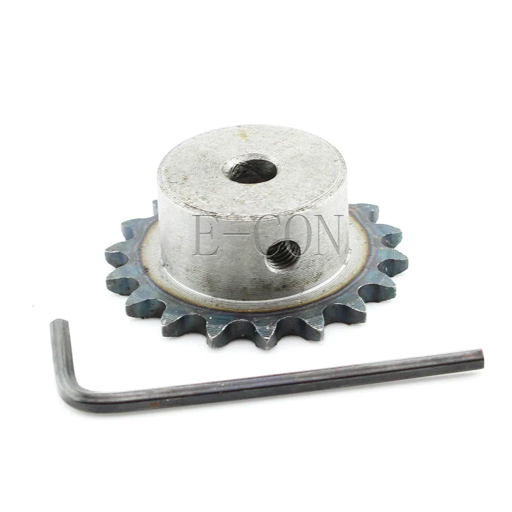 

1 PCS 04C 18 Teeth Sprocket Bore 12mm Metal Pilot Motor Gear Roller Chain Drive 25H 18T 2" for Motorcycle Timing Chain DIY