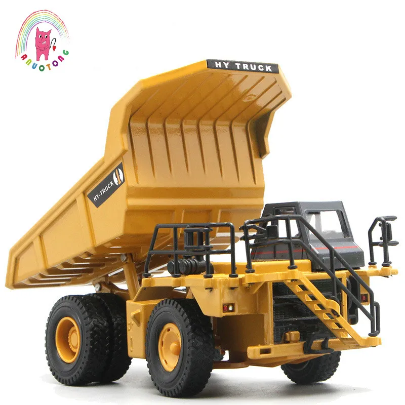 

1:50 Children Simulated Alloy Die Casting Dump Truck Inertial Return Engineering Mine Transportation Truck Model Collection Toy