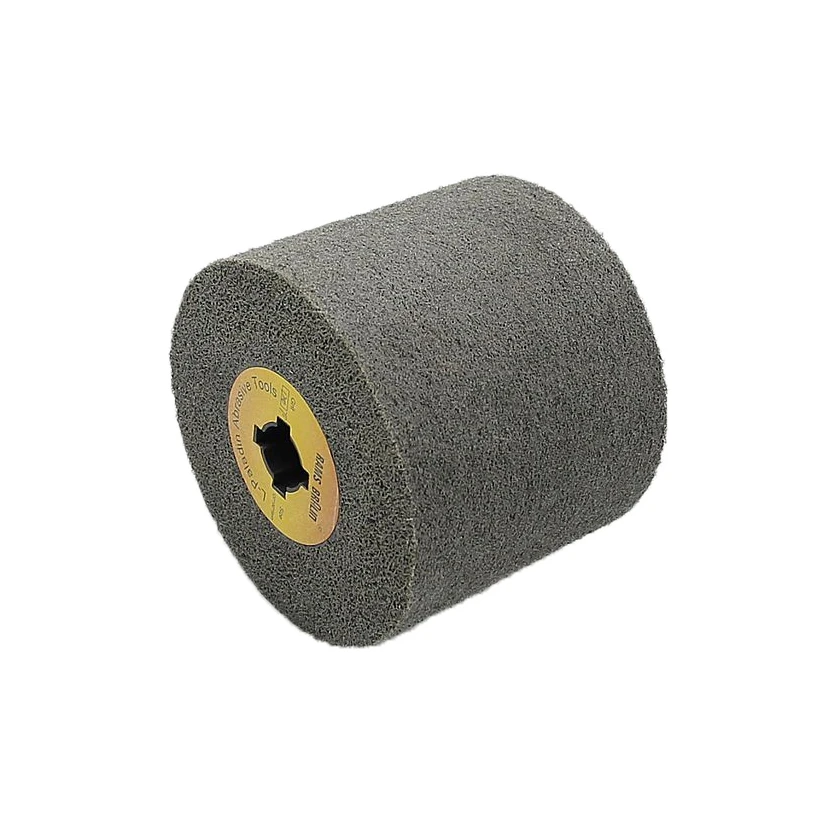 1 piece 122*100*19mm Non-woven Unitized Polishing Wheel Nylon Fiber Wire Drawing Wheel