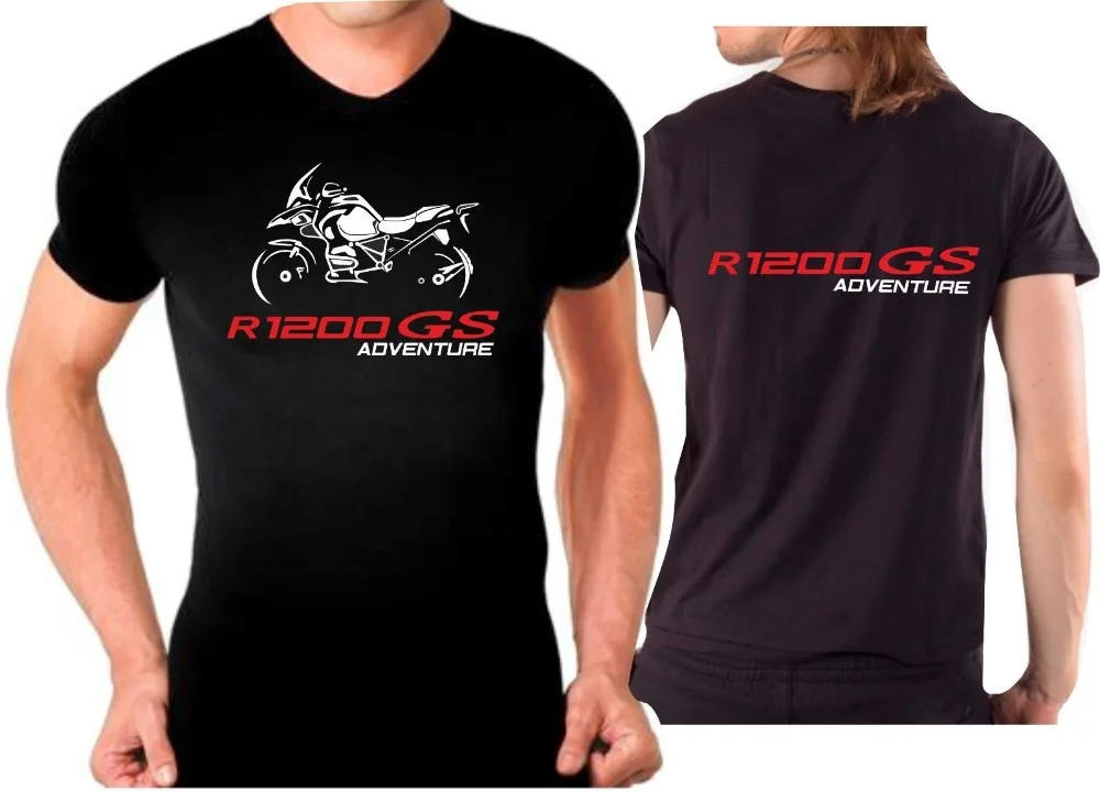 100% Cotton Geek Family Top Tee T-shirt for Bike R1200GS Adventure Tshirt Motorcycle R 1200 GS Moto