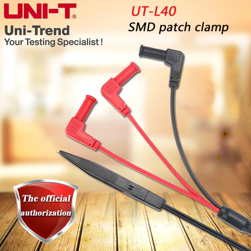 UNI-T UT-L40 SMD patch clip, tweezers, suitable for LCR digital bridge UT611, UT612