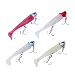 1pcs Swing Shad Lokken Swimbaits Zwart Minnow Action Zachte Lokken Pro Visgerei voor Grote Vis Vissen Tips Rock vis Lokken