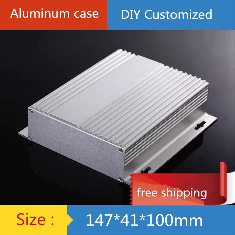 

Mini aluminum amplifier chassis/ Instruments Chassis / Video Receiver shell /AMP Enclosure / case / DIY box ( 147*41*100 mm)