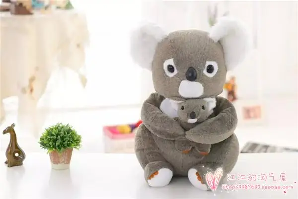 

gray koala mother& child koala about 30cm plush toy soft toy Christmas gift h804