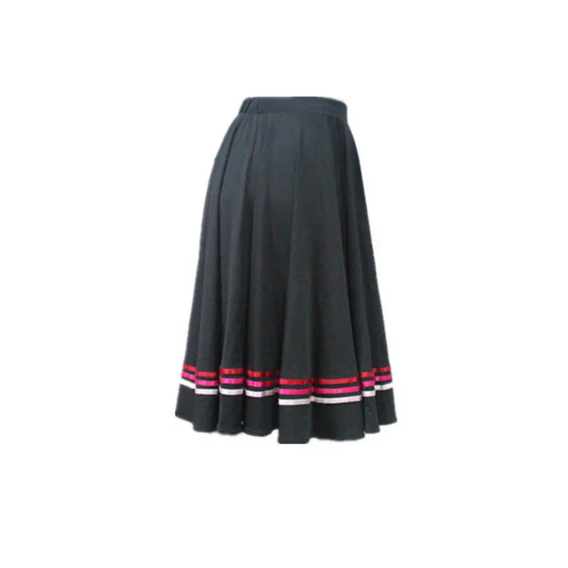 

Retail Black Character Skirts with 3 Colors Ribbons Dance Exam Skirts for Girls and Ladies