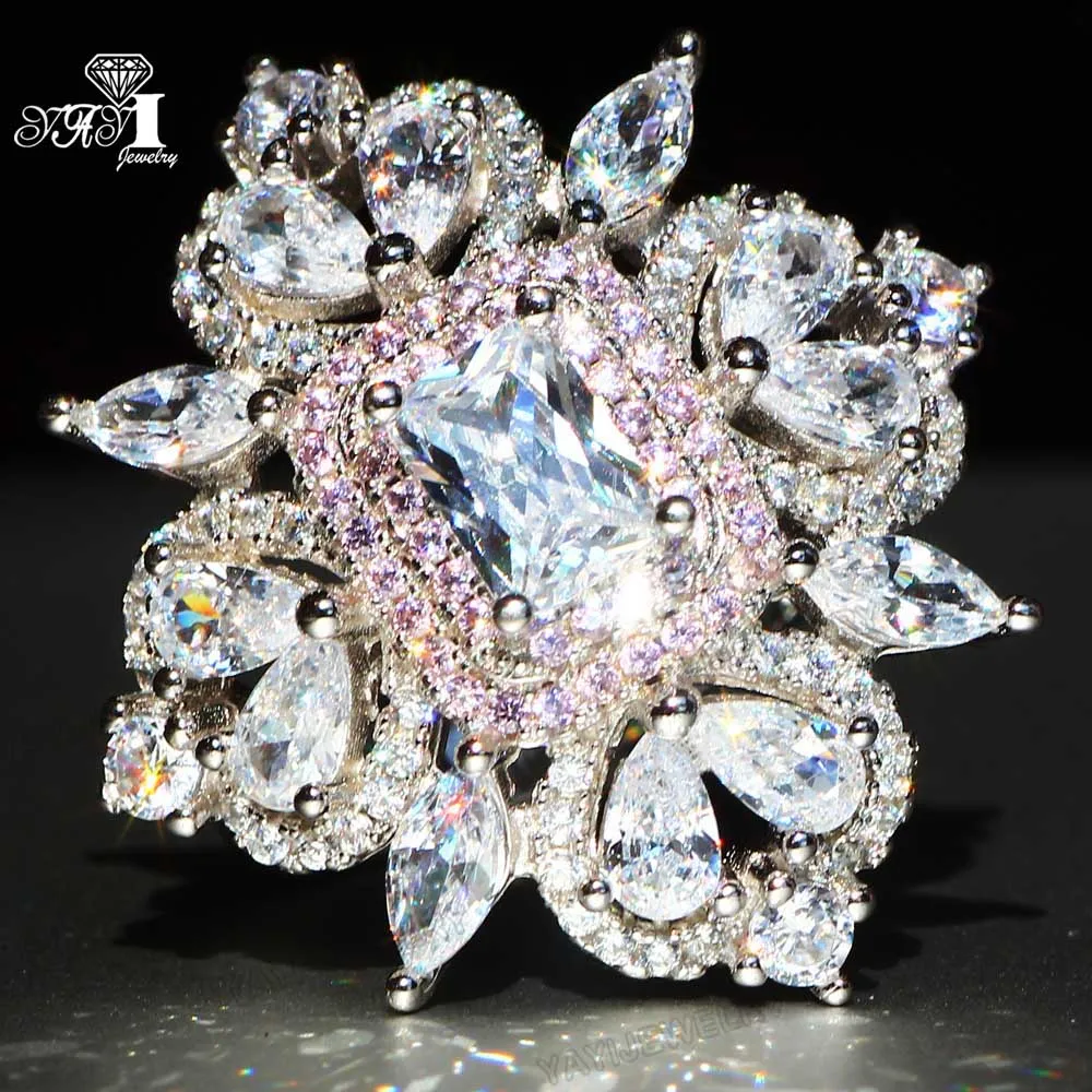 YaYI Jewelry 200+pcs Natural Moissanite Gemstones Zircon Silver Color Engagement Wedding Lovers Precious Rings