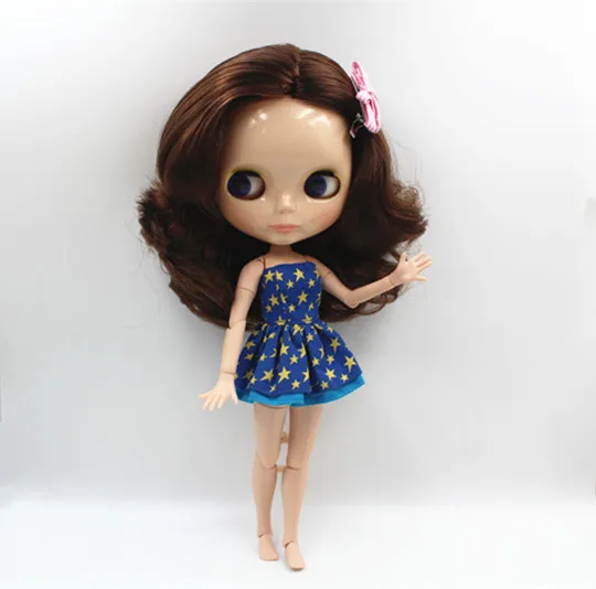 

Blygirl Blyth кукла Обнаженная кукла коричневые волосы короткие волосы 30 см совместное тело 19 шарнир DIY кукла может изменить макияж игрушки подарок