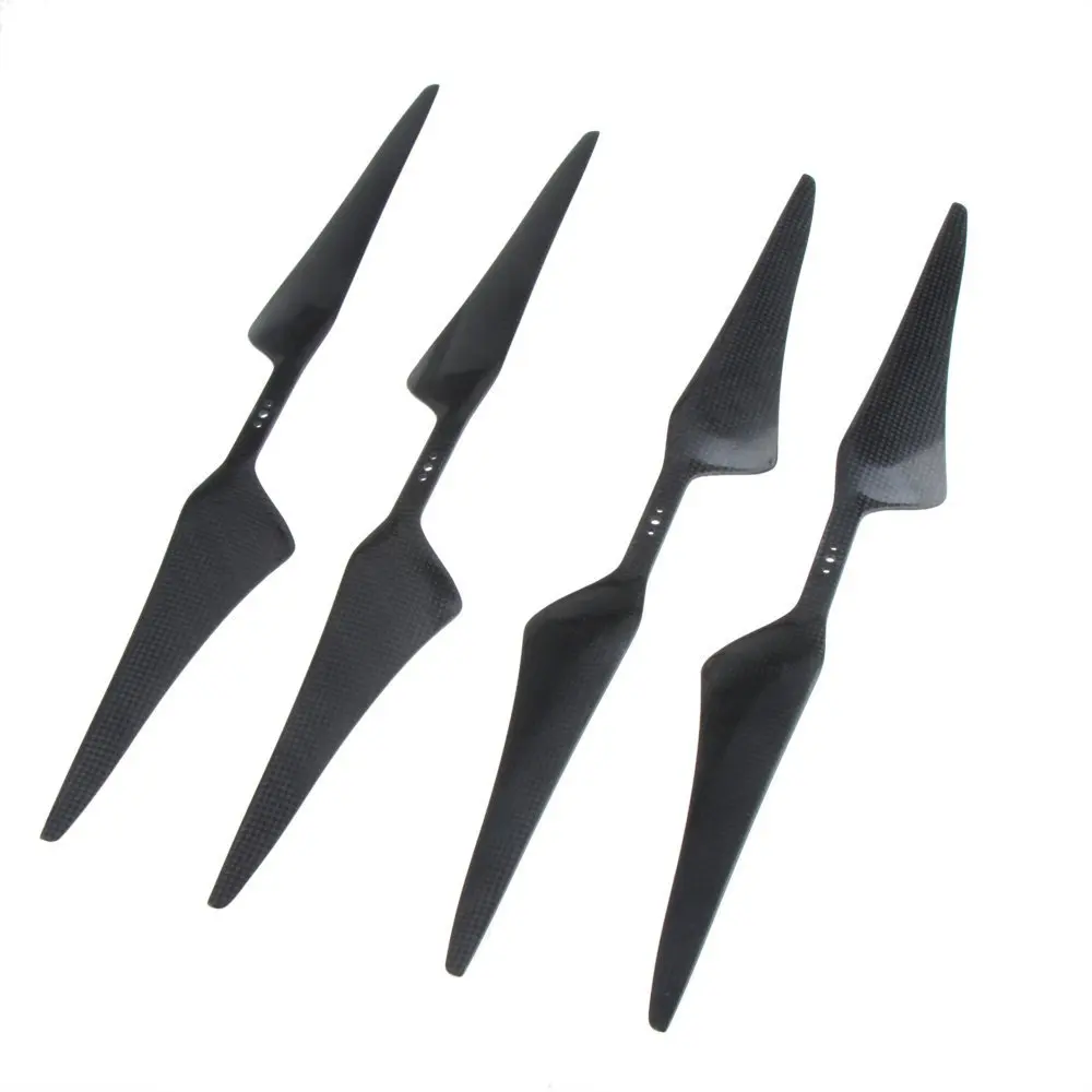 2 Pairs* EBOYU 1555 1655 1755 17X5.5 Carbon Fiber CW/CCW Propeller props for RC FPV Multirotor Quadcopter Drone
