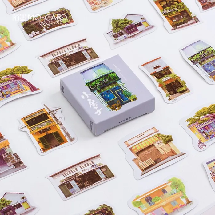 45 Pcs/Pack Cute Little House Paper Sticker Decoration DIY Handbook Sticker Diary Album Stick Label