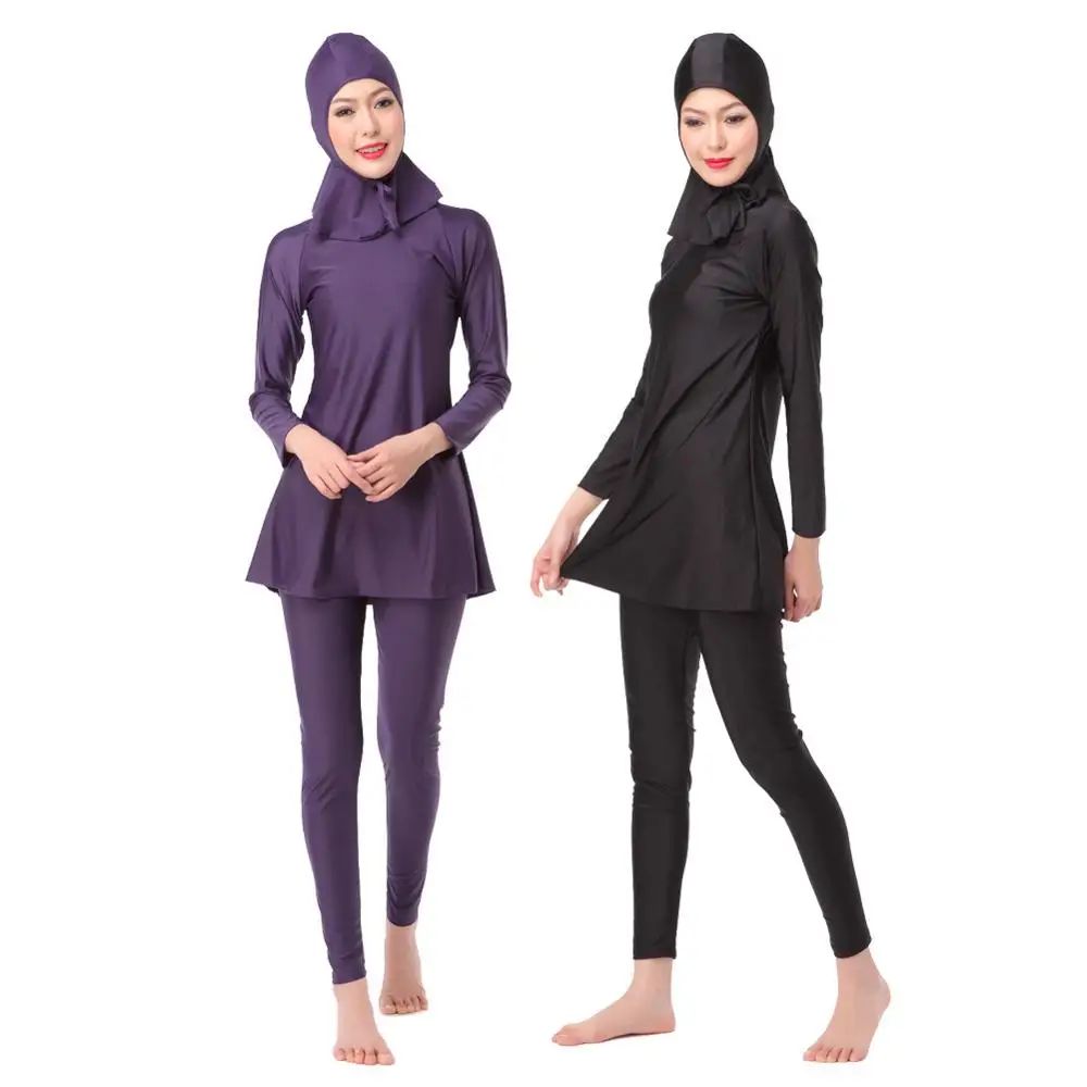 

Muslim Womens Full Coverage Modest Swimwear Muslim Long Sleeve Swimwear Islamic Swimsuit Hijab Swimsuits Bathing Suits XX-393