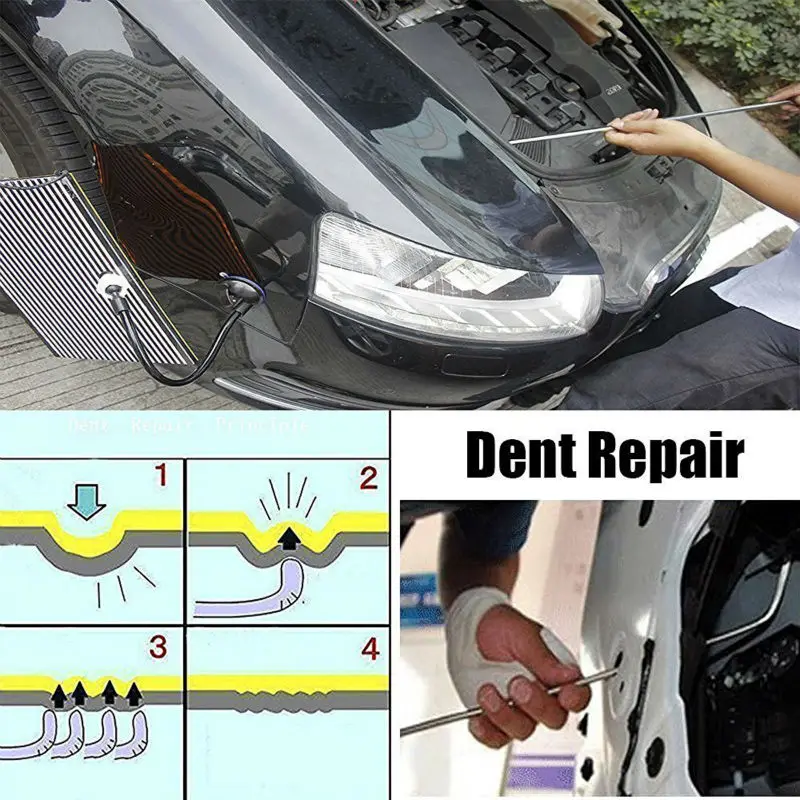 Imagem -06 - Furuix-ferramentas Car Dent Remoção Dicas Dent Rod Corpo Auto Kit Dent Repair Paintless Repair Dicas Gancho