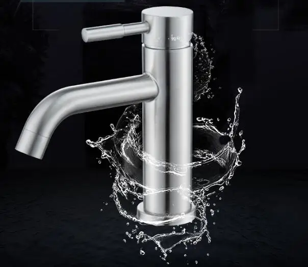 

Free shipping total 304 Stainless Steel Hot and Cold no lead safe hygienisim basin sink faucet tap mixer