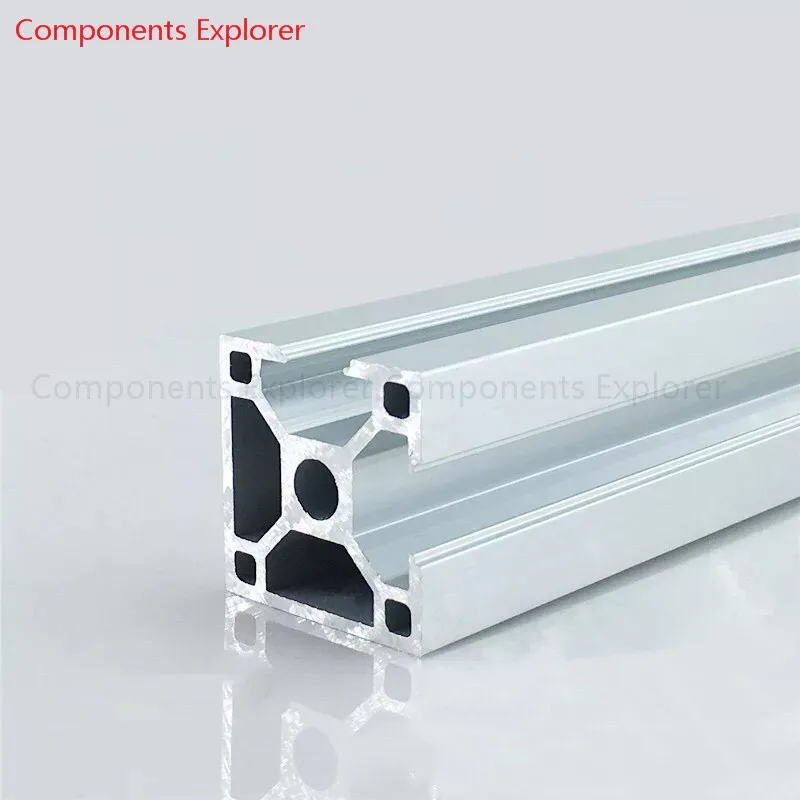 Arbitrary Cutting 1000mm 3030 Two Edges Aluminum Extrusion Profile,Silvery Color.