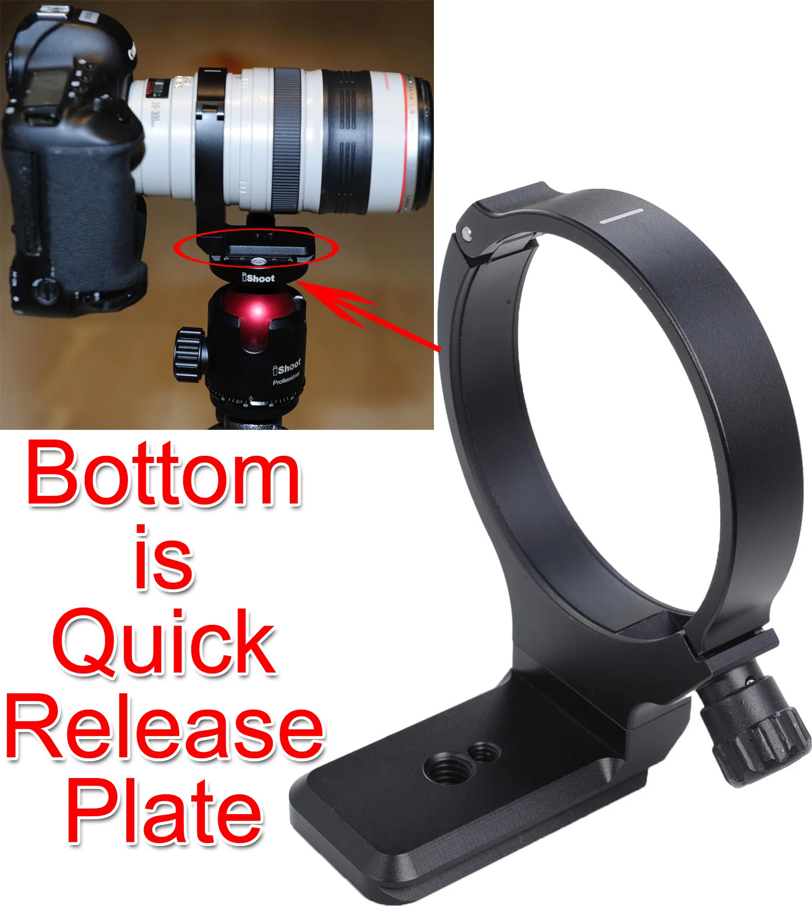 Latest Metal Lens Support Collar Tripod Mount Ring for Canon EF 28-300mm f/3.5-5.6L IS USM, EF 70-300mm f/4-5.6L IS USM