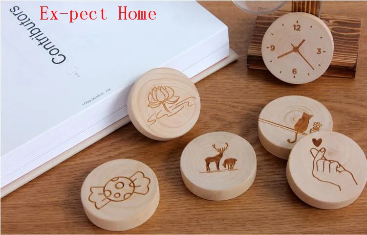 200Pcs/lot DIY Wooden Round Shape Bottle Opener Coaster Fridge Magnet Decoration Beer Bottle Opener Custom logo