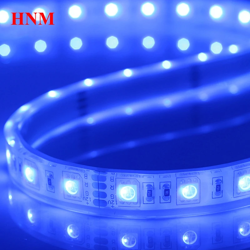 

Blue LED Strip 5050 SMD 60LEDs/m 5M/Roll DC12V Flexible Tape White PCB Waterproof Silicon Tube IP67 Blue Color 12V LED Lighting