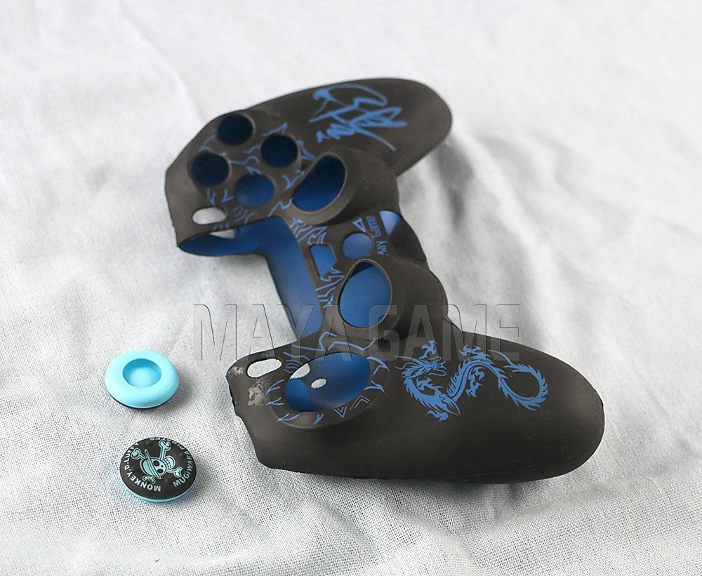 OCGAME high quality for ps4 playstations 4 controller silicone case with the 3d joystick buttons cover protective