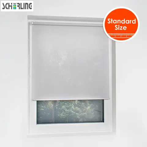 SCHRLING 모던 북유럽 스타일 반 차광 원단 롤러 블라인드, 거실 및 침실 작은 창문용 일광 블라인드