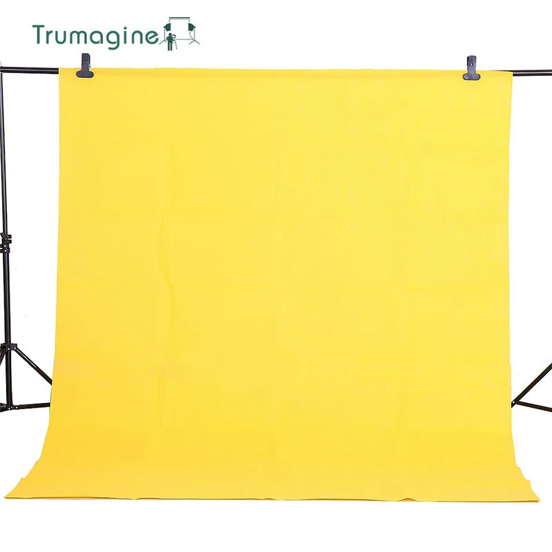 

1.6X4M Yellow Color Non-woven Textile Muslin Photo Backgrounds Studio Photography Screen Chromakey Backdrop Cloth