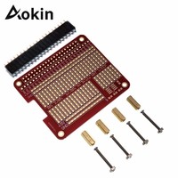 Aokin DIY Prototype HAT Shield Extension Board GPIO Board With Screws For Raspberry Pi 3/2 Model B+ Plus