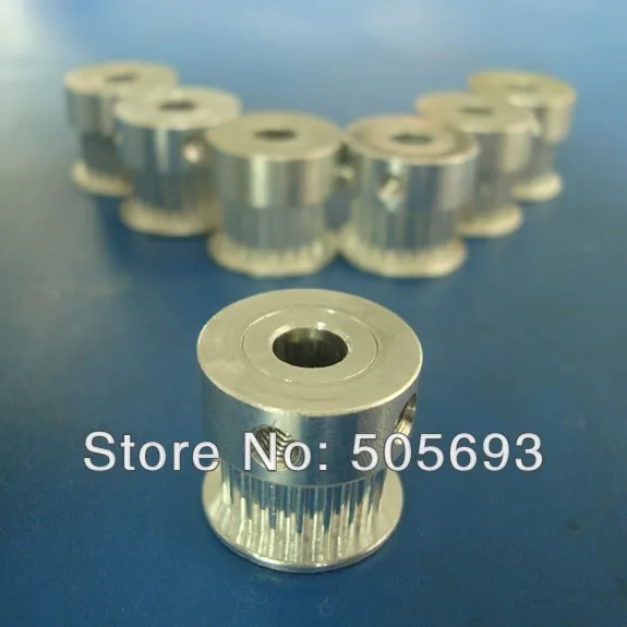 EMS free shipping GT2 Timing Pulley 20 teeth Width 6mm,total height is14mm, Sell by package for 3D printer 50pcs/lot