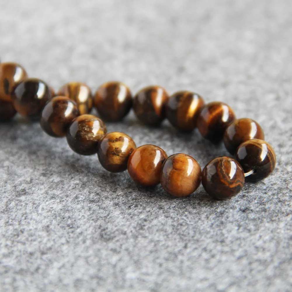 

New 10mm Tiger Eyes Stone Beads Yellow Tigereye Loose DIY Beads 15inch For Necklace&Bracelet Women Fashion Jewelry Making Design