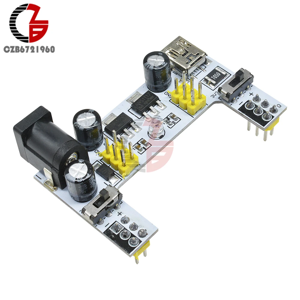 Mini USB MB102 Breadboard Power Supply Transformer Module DC 3.3V 5V Voltage Adapter Regulator for Arduino MB 102 Bread Board