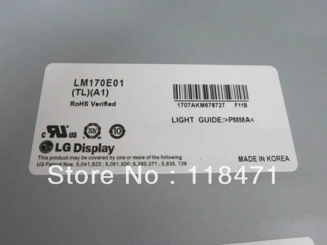 Original A+ Grade LM170E01-TLA1 LM170E01 TLA1 17 inch LCD Panel for LG one year warranty