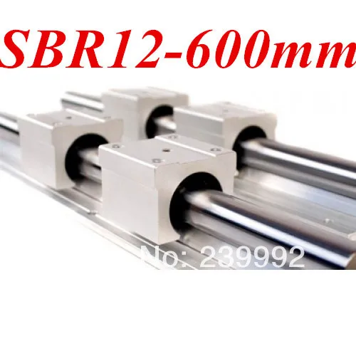 12mm linear rail SBR12-L600mm supporter rails for CNC linear shaft support rails cnc parts