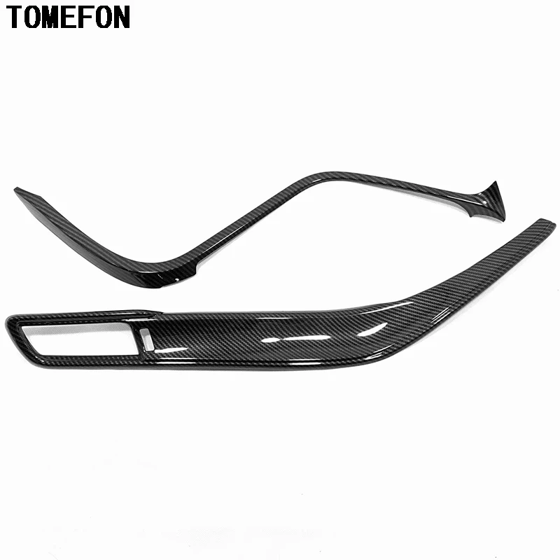 

TOMEFON For Toyota Camry XV70 2017 2018 2019 LHD Central Console Strip Cover Trim Moulding Interior Accessories ABS Carbon Fiber