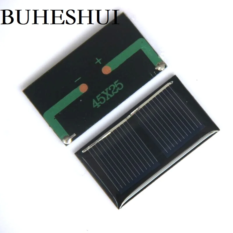 BUHESHUI 1V 125MA Mini Solar Cell Polycrystalline Solar Panel/Module DIY Solar Toy Education Kits 45*25MM 300pcs/lot Wholesale