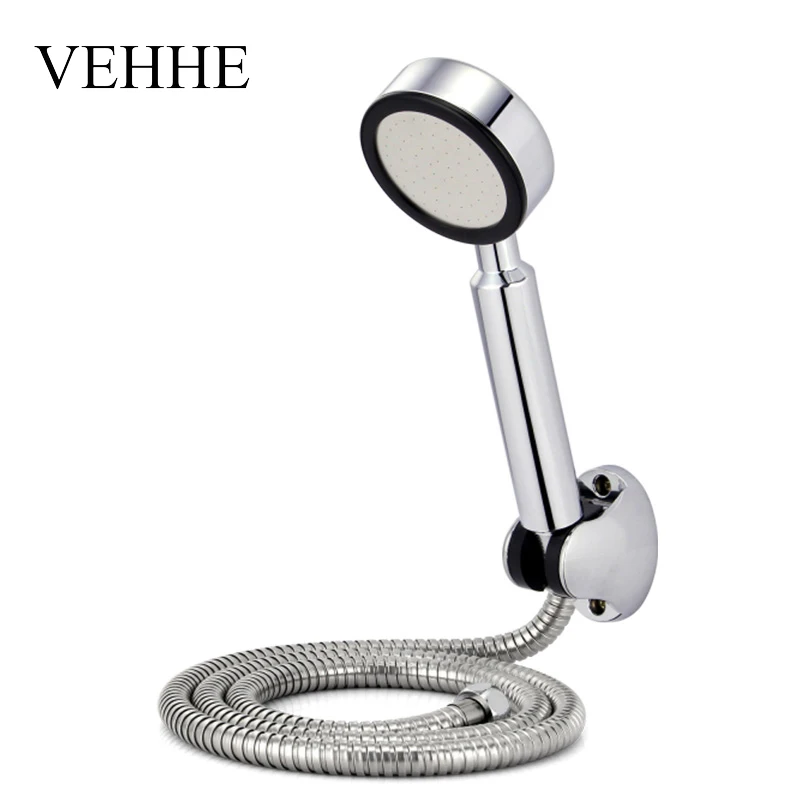 VEHHE 68 Holes Round Bathroom Water Saving Power Shower Abs Rainfall Shower Set High Pressure Shower Head Rain Shower Set