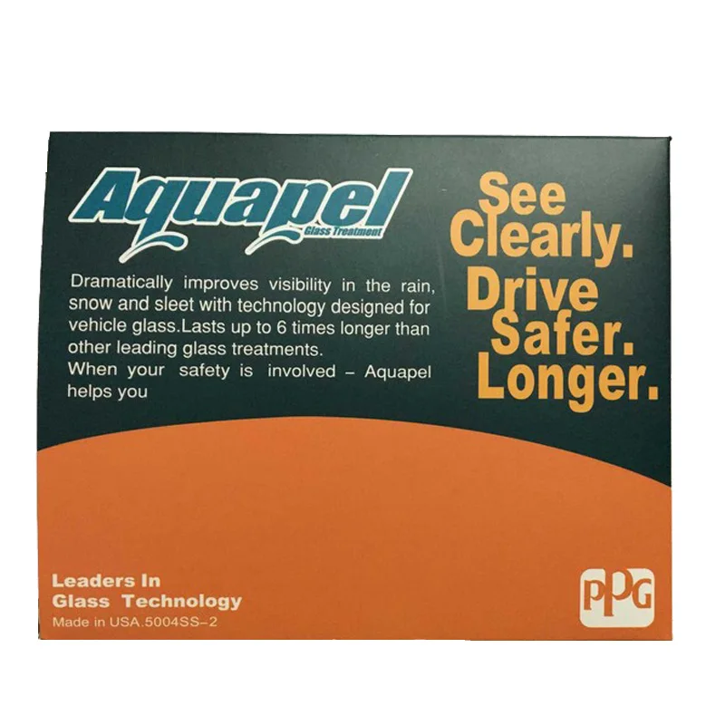 1PCS Genuine Aquapel Car Invisible Wipers Windshield Glass Water Rain Repellent Wipers Glass Coating Film Car Cleaning Brushes