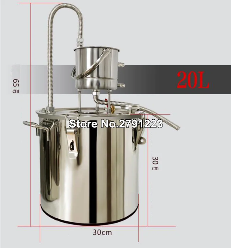 10L /20L Home Distiller DIY Alcohol Wine Dispenser Making Device Kit Water Distiller Equipment Stainless Steel Brewing Machine