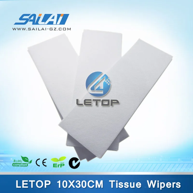 LETOP Hot Sale One Bag 10*30 Inks Printhead Glass Printer Cleanroom Wipers Clean Room Environment Paper