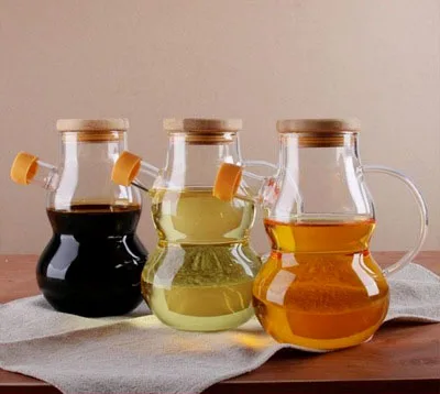 1PC Oil Vinegar Bottle Creative Soy Sauce Oiler Leak-proof Olive Oil Bottle Storage Jars Kitchen Supplies Accessories OK 0356