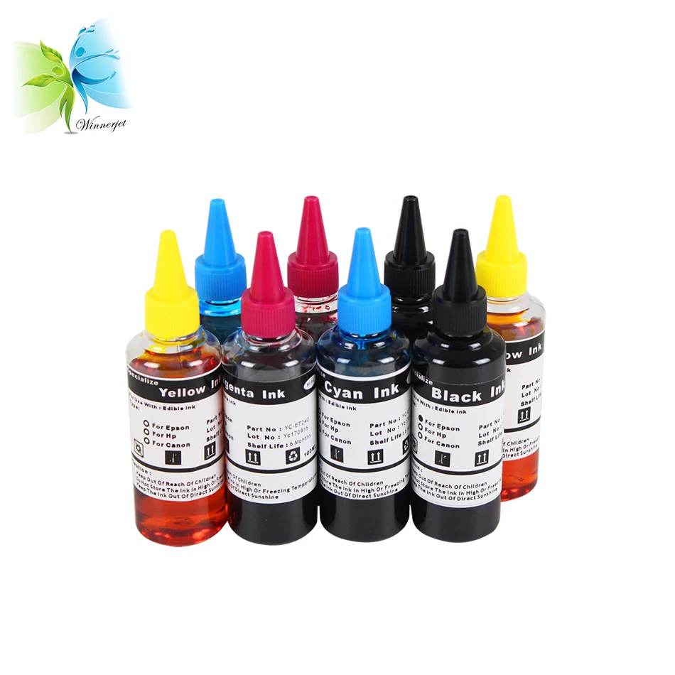 Winnerjet 100ml refill bottles for Canon edible ink printer