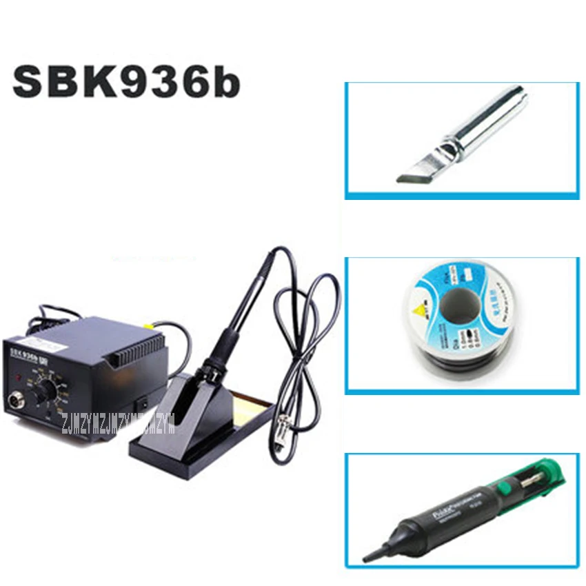 SBK936b Household Electric Iron Soldering Welding Station Portable Temperature Control Soldering Station 220V 40W 200~480 Degree