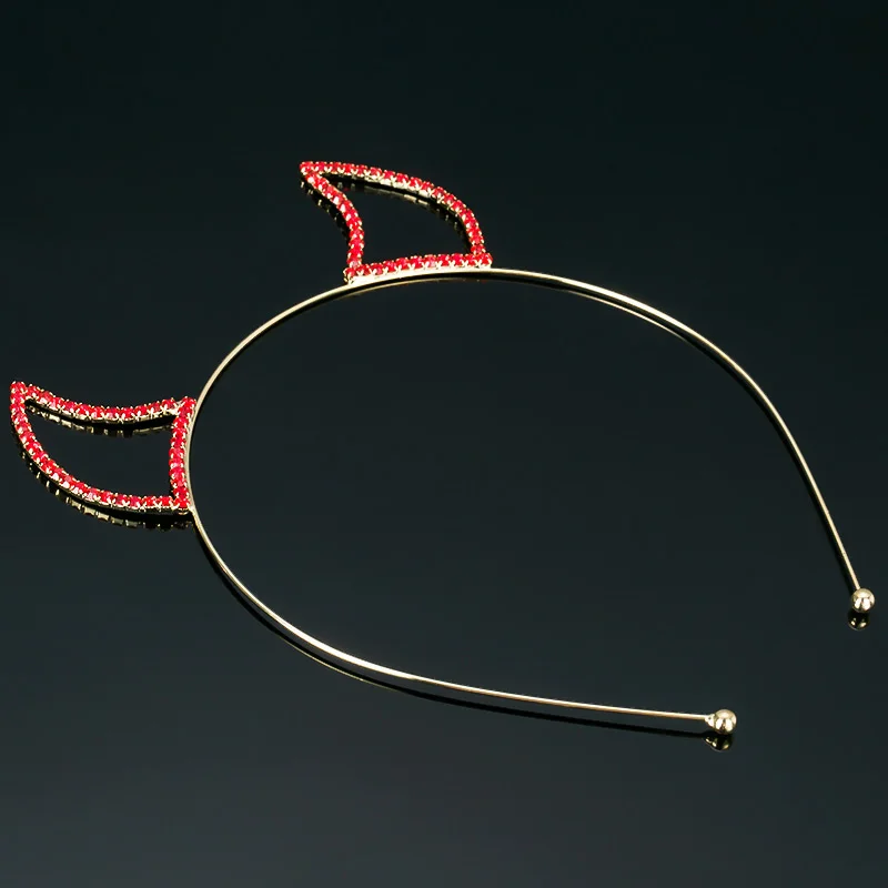 YFJEWE NEW Fashion Cat's Ears Headbands Rhinestone Headbands Hair Hoop Accessories Pearl Headdress for Women H025