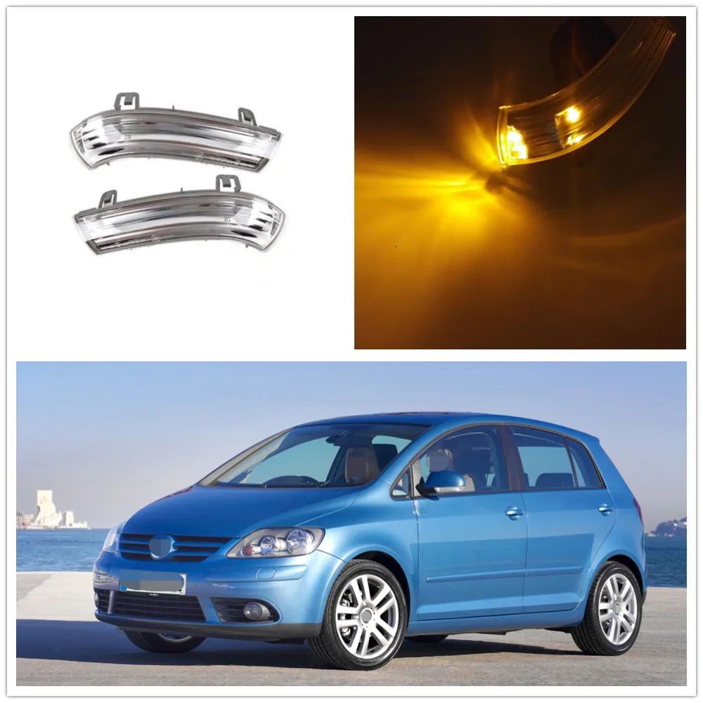 Lusterko LED do VW Golf 5 A5 MK5 Plus 2004 2005 2006 2007 2008 2009 Lusterko boczne LED do drzwi Kierunkowskaz