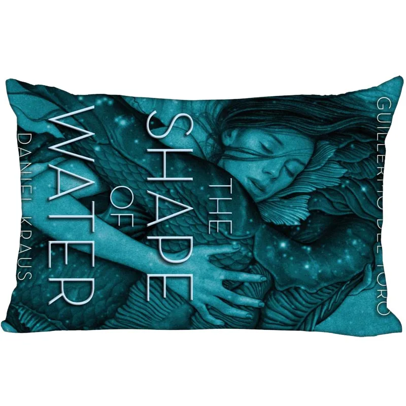 The Shape Of Water Pillow Cover Bedroom Home Office Decorative Pillowcase Rectangle Zipper Pillow cases Satin Fabric No Fade