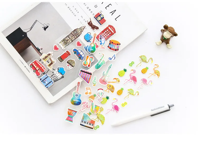 Creative 5D Bubble cartoon Stickers DIY Diary Scrapbook Notebook Album  Phone Decor Sticker Stationery School Supplies