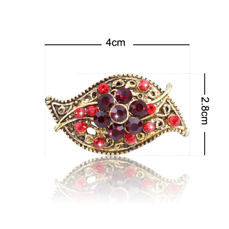 TANGTANG Brooch Pin Set Red/Blue Brooches For Women Bronze Plated Fashion Jewelry Womens Accessories 2019 New Year Gift ART350