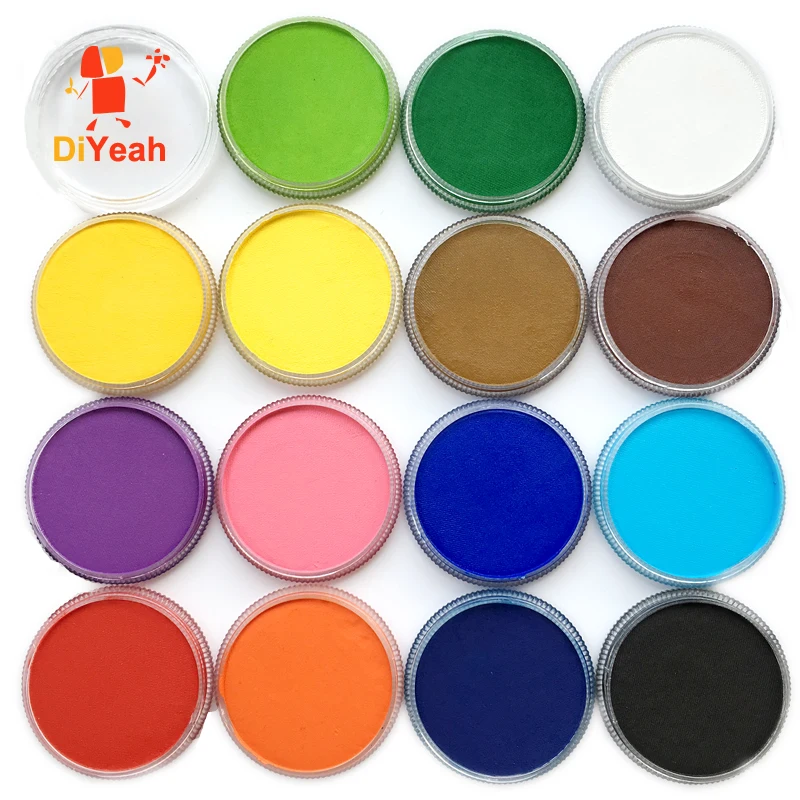 DiYeah Face Paint Color maquillage 30g Halloween Makeup schmink Pigment Body Art Model Marker Single maquiagem Body Painting Red