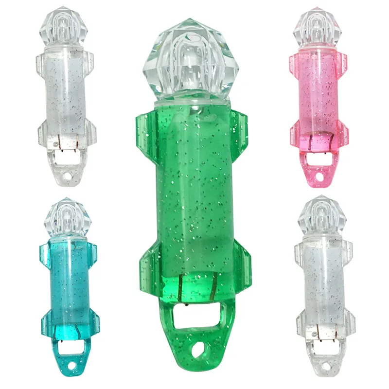 5pcs The new set LED fishing flash 700 hours 5 different colors water lamp fish lamp light diamond shape head