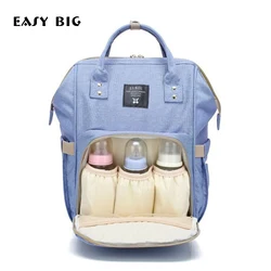 EASY BIG Portable Mummy Maternity Nappy Bag Large Capacity Baby Bag Travel Backpack Designer Nursing Bag for Baby Care BCS0023